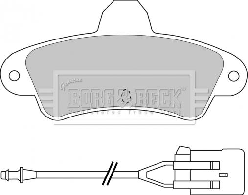 Borg & Beck BBP1437 - Комплект спирачно феродо, дискови спирачки vvparts.bg