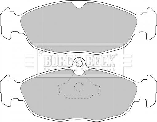 Borg & Beck BBP1424 - Комплект спирачно феродо, дискови спирачки vvparts.bg