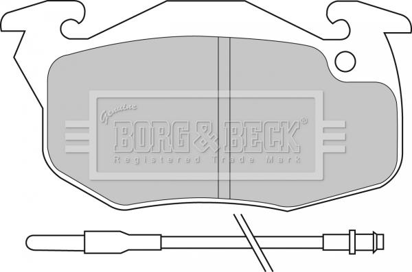 Borg & Beck BBP1425 - Комплект спирачно феродо, дискови спирачки vvparts.bg