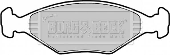 Borg & Beck BBP1426 - Комплект спирачно феродо, дискови спирачки vvparts.bg