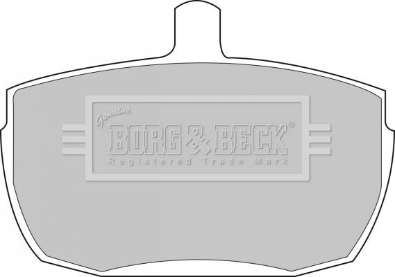 Borg & Beck BBP1422 - Комплект спирачно феродо, дискови спирачки vvparts.bg