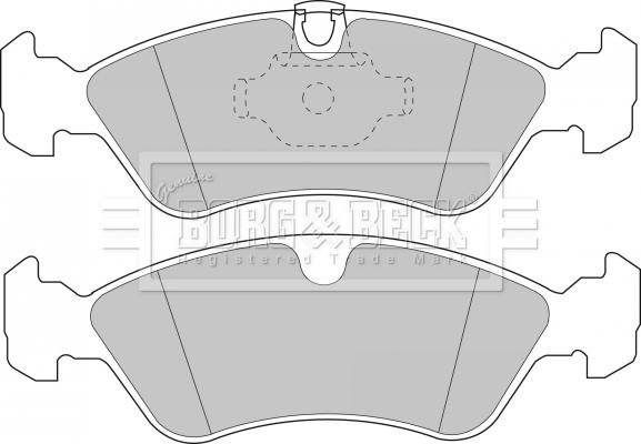 Borg & Beck BBP1474 - Комплект спирачно феродо, дискови спирачки vvparts.bg