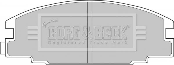 Borg & Beck BBP1476 - Комплект спирачно феродо, дискови спирачки vvparts.bg