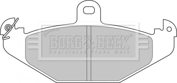 Borg & Beck BBP1478 - Комплект спирачно феродо, дискови спирачки vvparts.bg