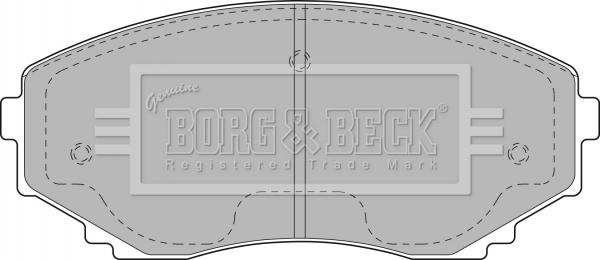 Borg & Beck BBP1472 - Комплект спирачно феродо, дискови спирачки vvparts.bg