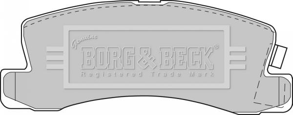 Borg & Beck BBP1477 - Комплект спирачно феродо, дискови спирачки vvparts.bg