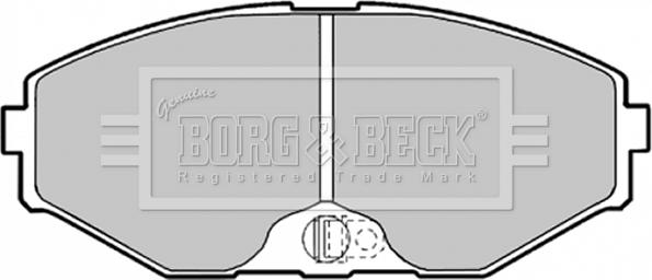 Borg & Beck BBP1598 - Комплект спирачно феродо, дискови спирачки vvparts.bg