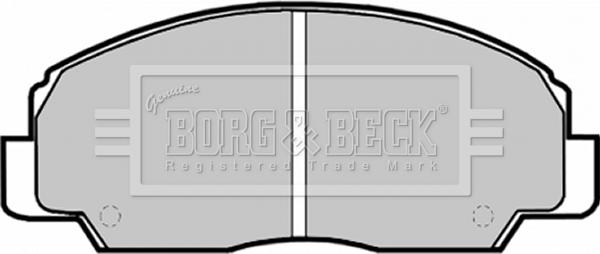 Borg & Beck BBP1592 - Комплект спирачно феродо, дискови спирачки vvparts.bg