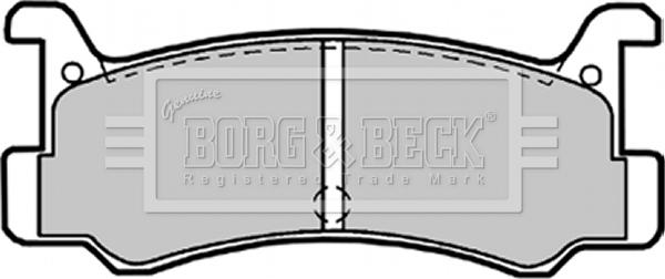 Borg & Beck BBP1540 - Комплект спирачно феродо, дискови спирачки vvparts.bg