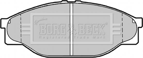 Borg & Beck BBP1548 - Комплект спирачно феродо, дискови спирачки vvparts.bg