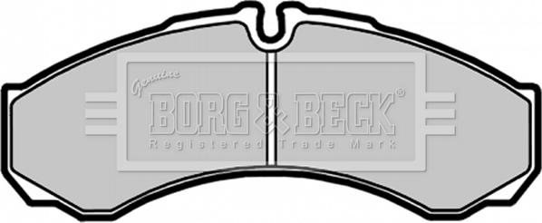 Borg & Beck BBP1554 - Комплект спирачно феродо, дискови спирачки vvparts.bg