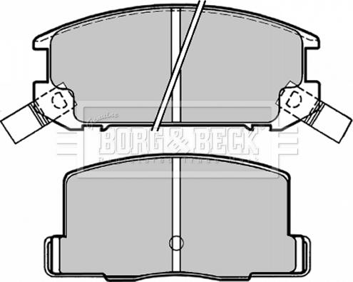 Borg & Beck BBP1504 - Комплект спирачно феродо, дискови спирачки vvparts.bg