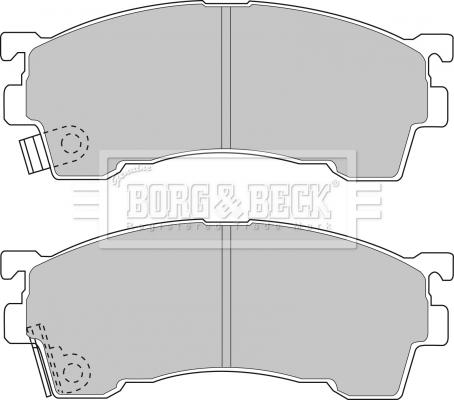 Borg & Beck BBP1516 - Комплект спирачно феродо, дискови спирачки vvparts.bg