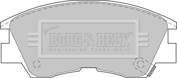 Borg & Beck BBP1511 - Комплект спирачно феродо, дискови спирачки vvparts.bg