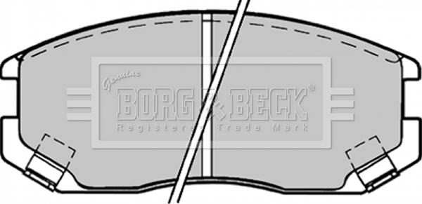 Borg & Beck BBP1518 - Комплект спирачно феродо, дискови спирачки vvparts.bg