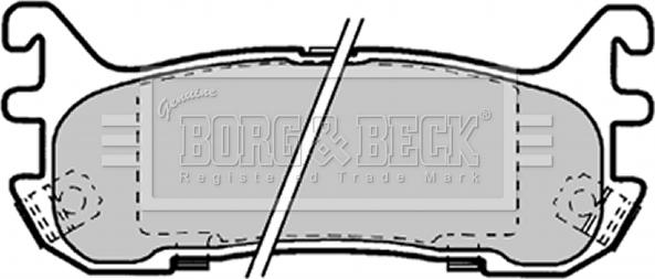 Borg & Beck BBP1584 - Комплект спирачно феродо, дискови спирачки vvparts.bg
