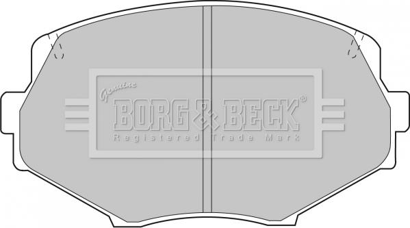 Borg & Beck BBP1583 - Комплект спирачно феродо, дискови спирачки vvparts.bg