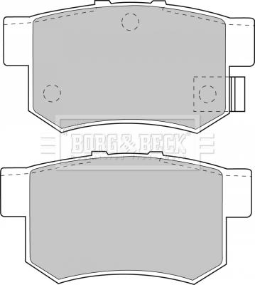 Borg & Beck BBP1535 - Комплект спирачно феродо, дискови спирачки vvparts.bg