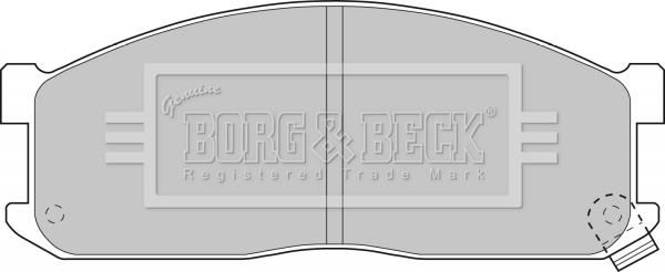 Borg & Beck BBP1536 - Комплект спирачно феродо, дискови спирачки vvparts.bg