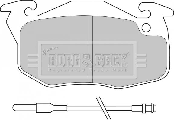 Borg & Beck BBP1532 - Комплект спирачно феродо, дискови спирачки vvparts.bg