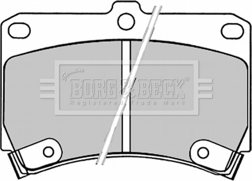 Borg & Beck BBP1520 - Комплект спирачно феродо, дискови спирачки vvparts.bg