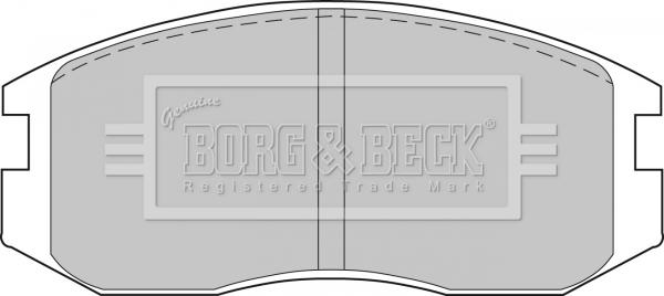 Borg & Beck BBP1521 - Комплект спирачно феродо, дискови спирачки vvparts.bg