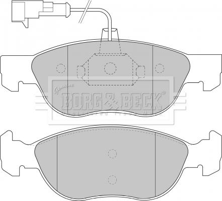 Borg & Beck BBP1576 - Комплект спирачно феродо, дискови спирачки vvparts.bg