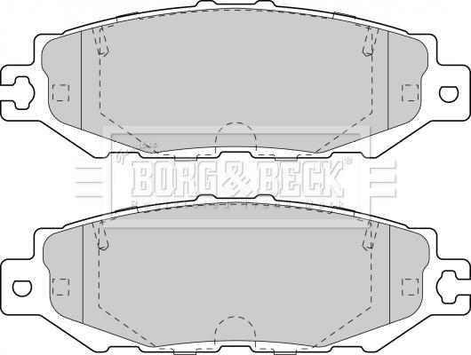 Borg & Beck BBP1570 - Комплект спирачно феродо, дискови спирачки vvparts.bg