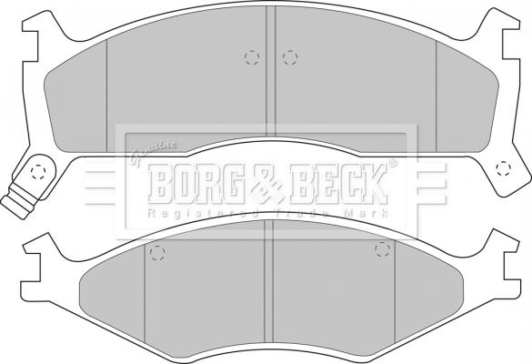 Borg & Beck BBP1573 - Комплект спирачно феродо, дискови спирачки vvparts.bg