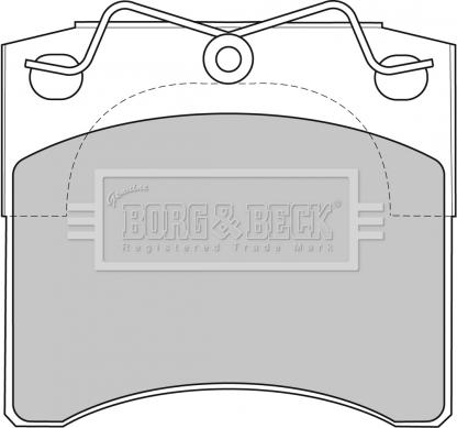 Borg & Beck BBP1572 - Комплект спирачно феродо, дискови спирачки vvparts.bg