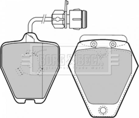 Borg & Beck BBP1577 - Комплект спирачно феродо, дискови спирачки vvparts.bg