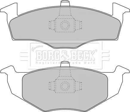 Borg & Beck BBP1691 - Комплект спирачно феродо, дискови спирачки vvparts.bg