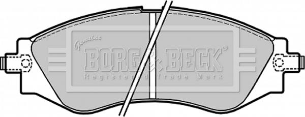 Borg & Beck BBP1642 - Комплект спирачно феродо, дискови спирачки vvparts.bg