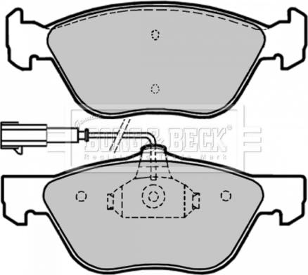 Borg & Beck BBP1654 - Комплект спирачно феродо, дискови спирачки vvparts.bg