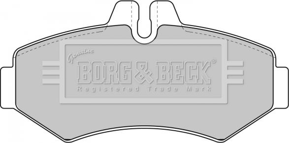 Borg & Beck BBP1667 - Комплект спирачно феродо, дискови спирачки vvparts.bg