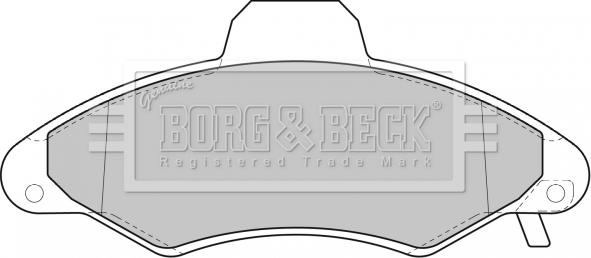 Borg & Beck BBP1600 - Комплект спирачно феродо, дискови спирачки vvparts.bg