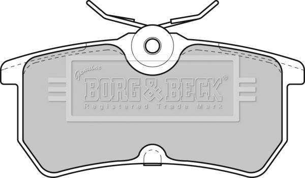 Borg & Beck BBP1603 - Комплект спирачно феродо, дискови спирачки vvparts.bg