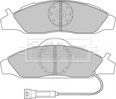 Borg & Beck BBP1633 - Комплект спирачно феродо, дискови спирачки vvparts.bg