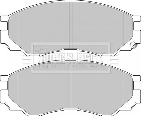 Borg & Beck BBP1637 - Комплект спирачно феродо, дискови спирачки vvparts.bg