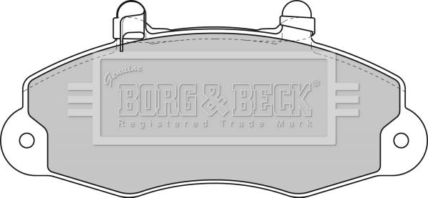 Borg & Beck BBP1624 - Комплект спирачно феродо, дискови спирачки vvparts.bg