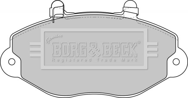 Borg & Beck BBP1625 - Комплект спирачно феродо, дискови спирачки vvparts.bg