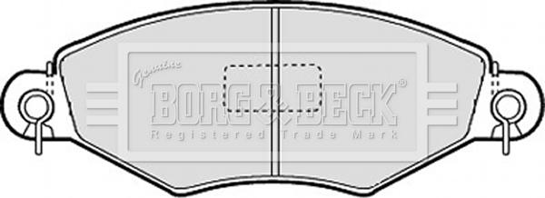 Borg & Beck BBP1623 - Комплект спирачно феродо, дискови спирачки vvparts.bg