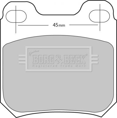Borg & Beck BBP1678 - Комплект спирачно феродо, дискови спирачки vvparts.bg