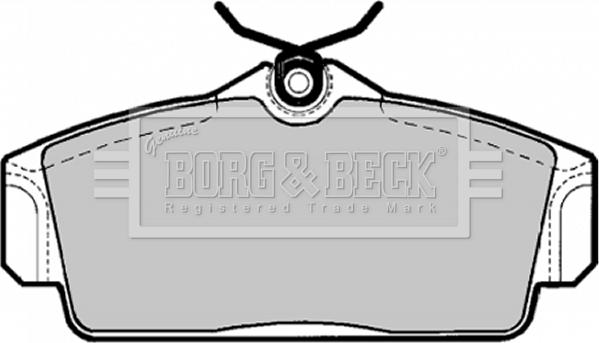 Borg & Beck BBP1672 - Комплект спирачно феродо, дискови спирачки vvparts.bg