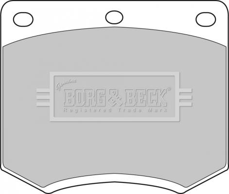 Borg & Beck BBP1095 - Комплект спирачно феродо, дискови спирачки vvparts.bg