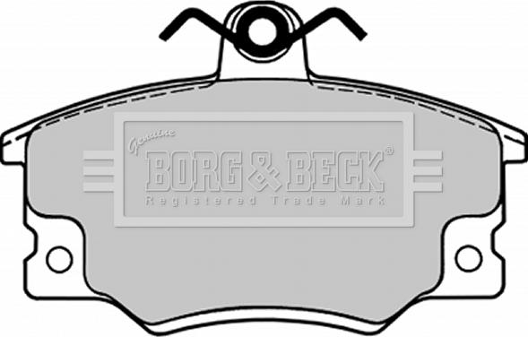 Borg & Beck BBP1090 - Комплект спирачно феродо, дискови спирачки vvparts.bg