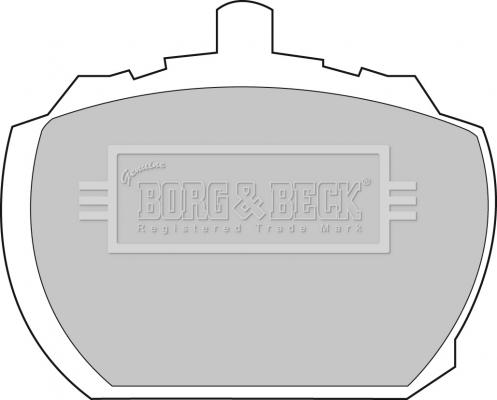 Borg & Beck BBP1098 - Комплект спирачно феродо, дискови спирачки vvparts.bg