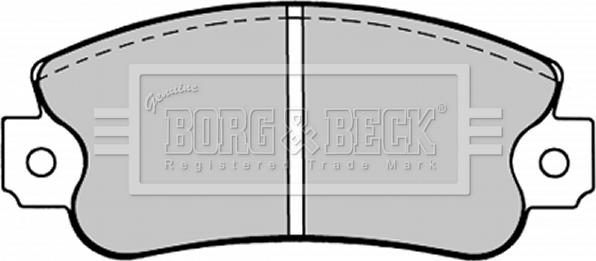 Borg & Beck BBP1093 - Комплект спирачно феродо, дискови спирачки vvparts.bg