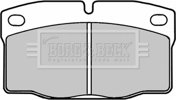 Borg & Beck BBP1092 - Комплект спирачно феродо, дискови спирачки vvparts.bg