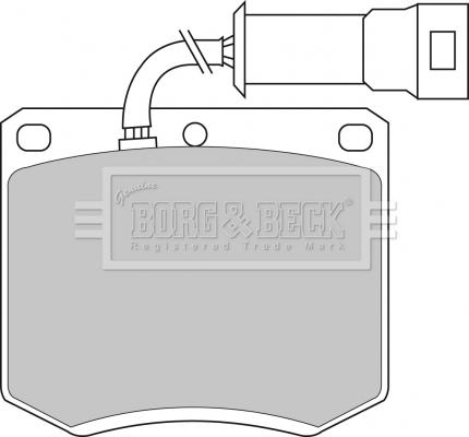 Borg & Beck BBP1052 - Комплект спирачно феродо, дискови спирачки vvparts.bg